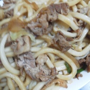 炒め油なし！焼肉屋サンな焼きうどん♪